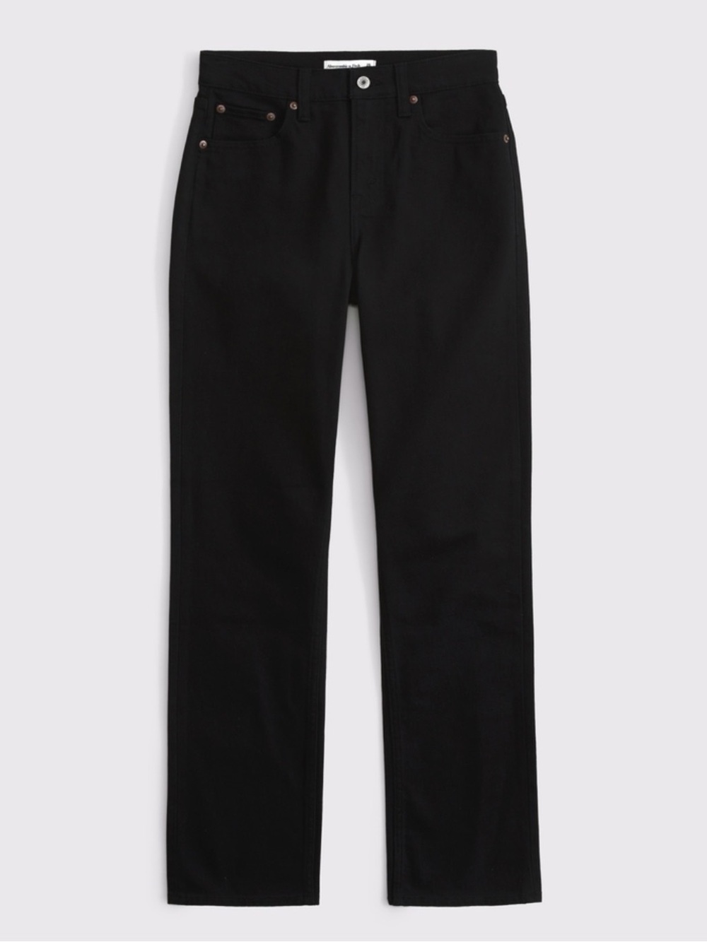 Women’s A&F Black High Rise curve love 90s straight leg jean